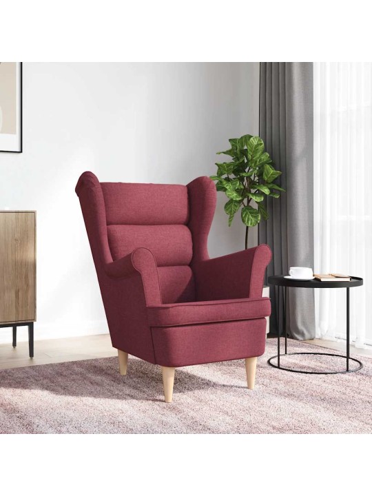 Křeslo vínové 74 x 84 x 100 cm textil