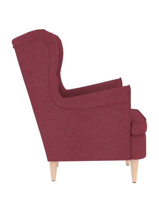 Křeslo vínové 74 x 84 x 100 cm textil