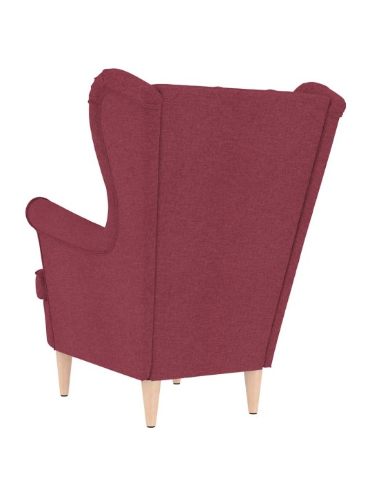 Křeslo vínové 74 x 84 x 100 cm textil