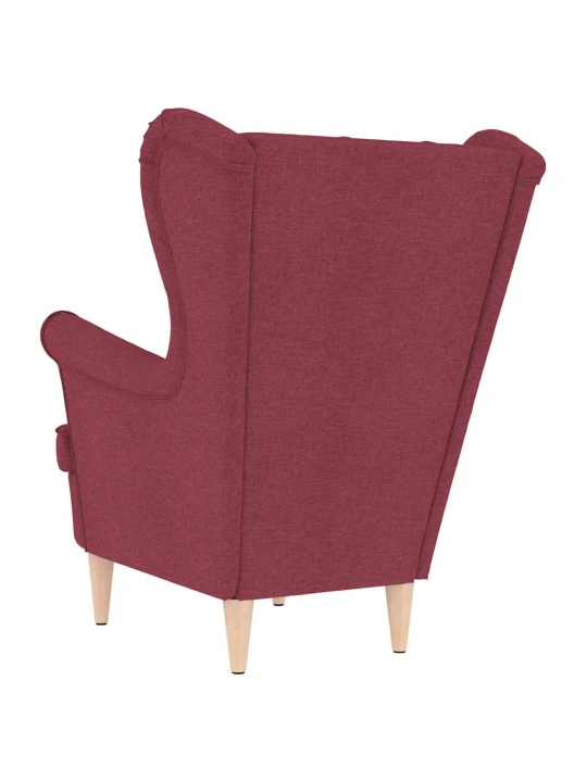 Křeslo vínové 74 x 84 x 100 cm textil