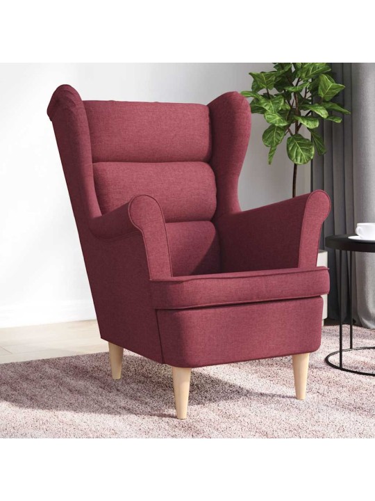 Křeslo vínové 74 x 84 x 100 cm textil