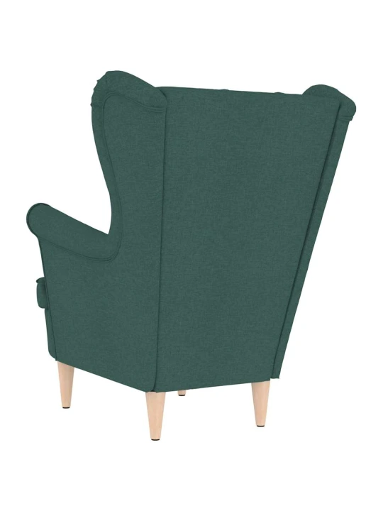 Křeslo tmavě zelené 74 x 84 x 100 cm textil