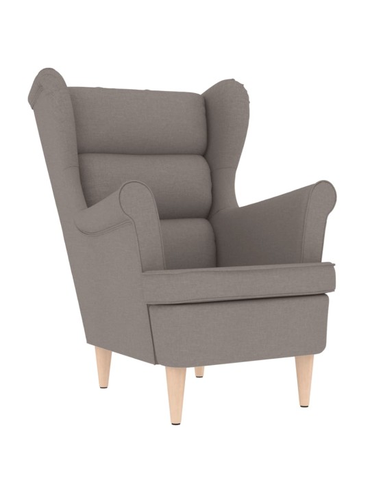 Křeslo taupe 74 x 84 x 100 cm textil