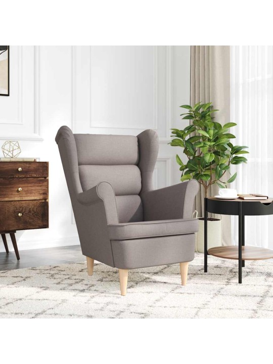 Křeslo taupe 74 x 84 x 100 cm textil