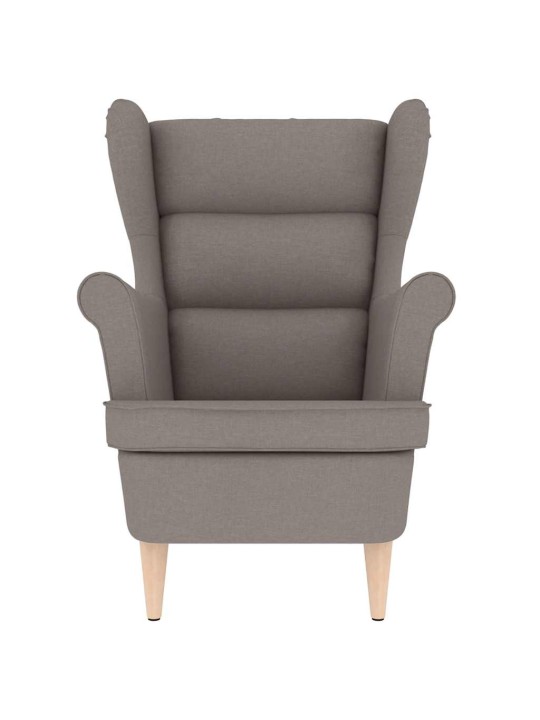 Křeslo taupe 74 x 84 x 100 cm textil