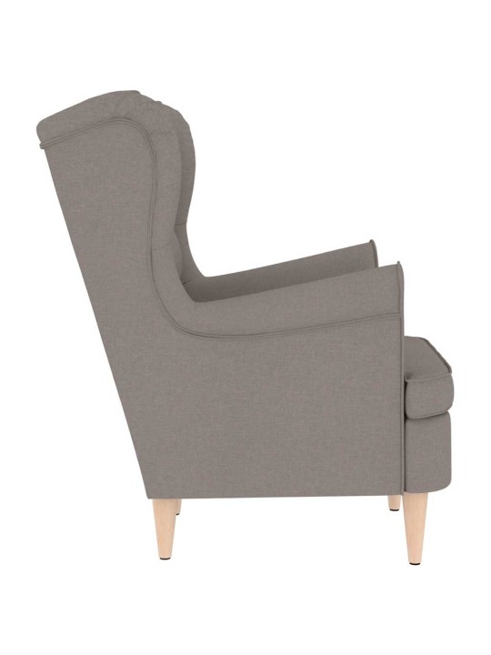 Křeslo taupe 74 x 84 x 100 cm textil