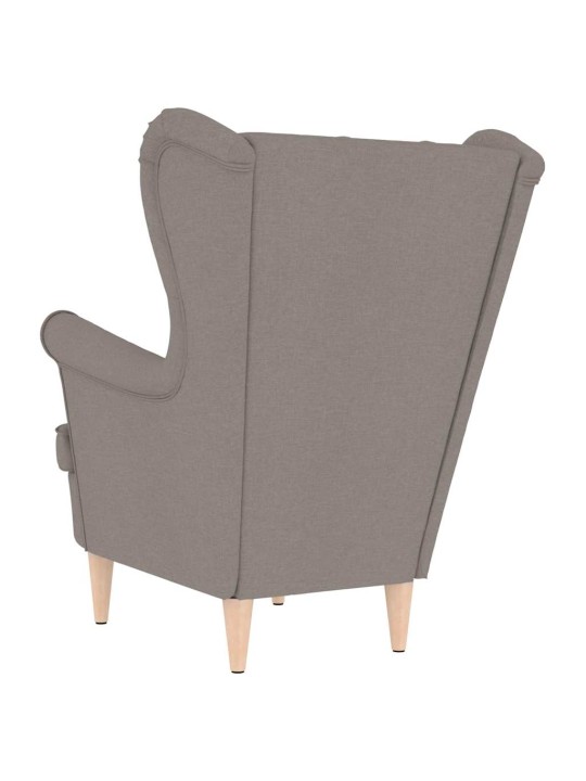 Křeslo taupe 74 x 84 x 100 cm textil