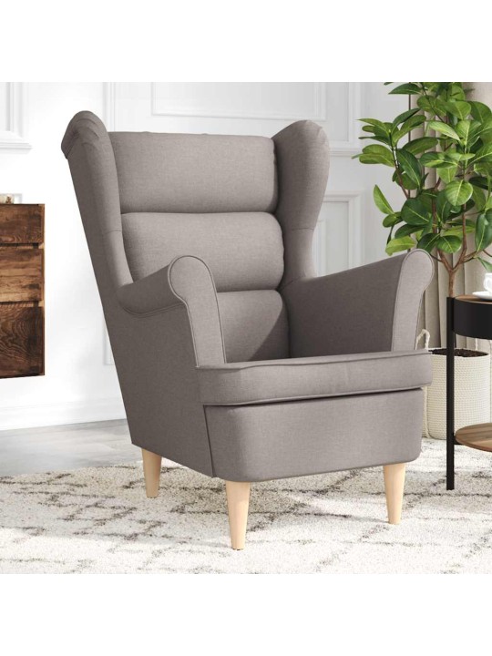 Křeslo taupe 74 x 84 x 100 cm textil
