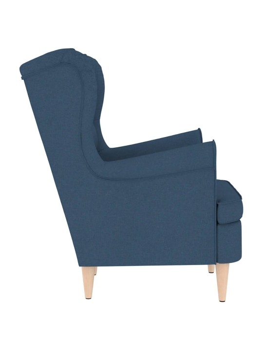 Křeslo modré 74 x 84 x 100 cm textil