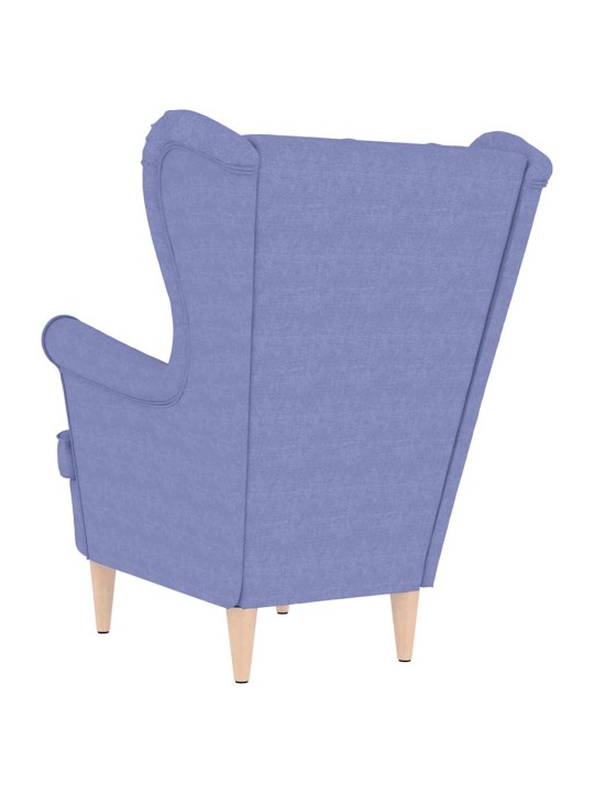 Křeslo džínově modré 74 x 84 x 100 cm textil