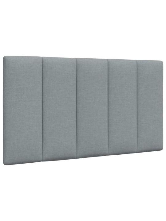 Polštář na čelo postele světle šedý 80 cm textil
