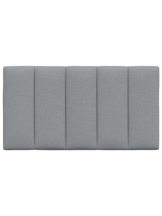 Polštář na čelo postele světle šedý 80 cm textil
