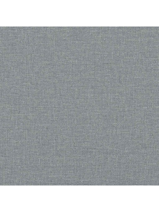Polštář na čelo postele světle šedý 80 cm textil