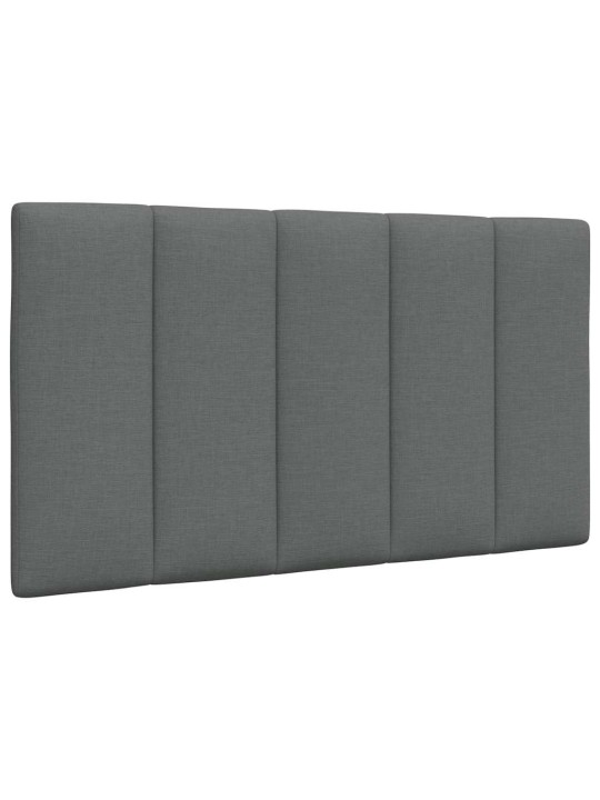 Polštář na čelo postele tmavě šedý 80 cm textil