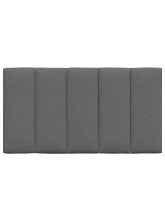 Polštář na čelo postele tmavě šedý 80 cm textil