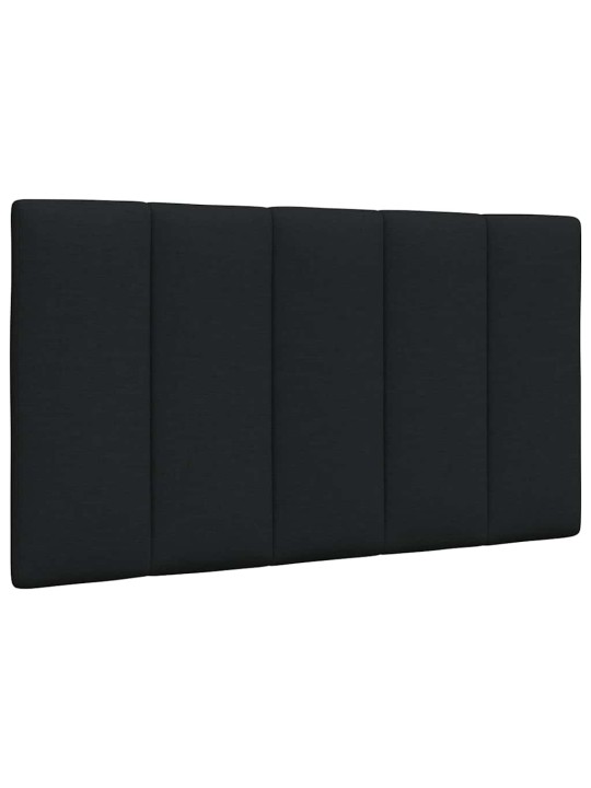 Polštář na čelo postele černý 80 cm textil