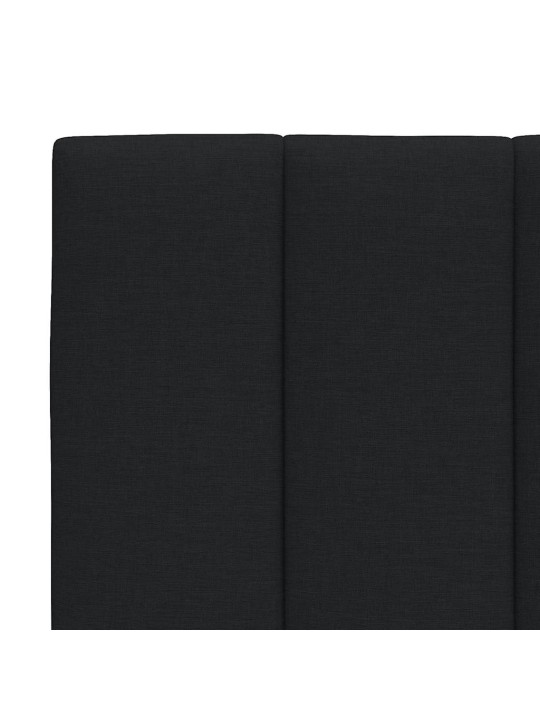 Polštář na čelo postele černý 80 cm textil