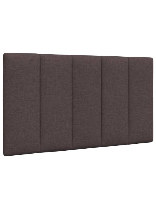 Polštář na čelo postele tmavě hnědý 80 cm textil