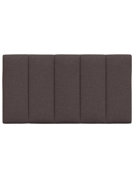 Polštář na čelo postele tmavě hnědý 80 cm textil