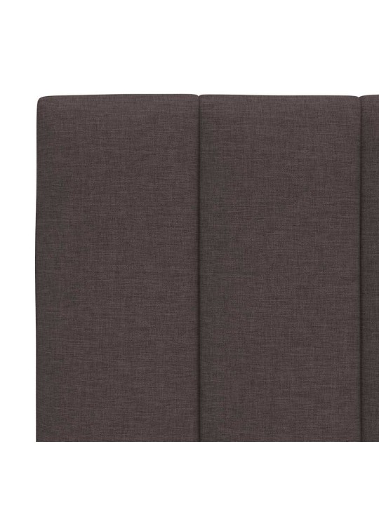 Polštář na čelo postele tmavě hnědý 80 cm textil
