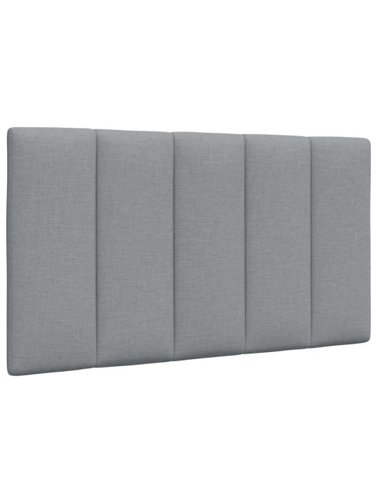Polštář na čelo postele světle šedý 90 cm textil