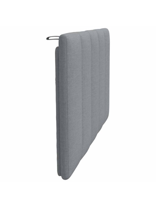 Polštář na čelo postele světle šedý 90 cm textil