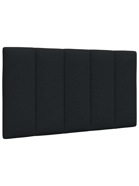 Polštář na čelo postele černý 90 cm textil
