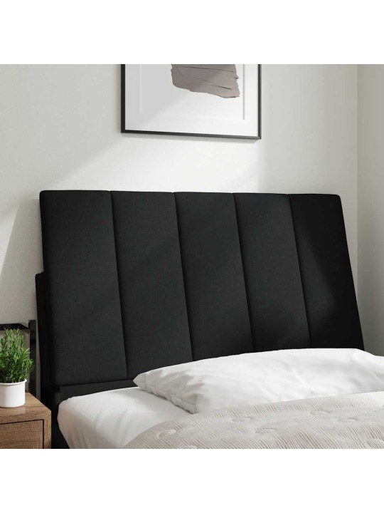 Polštář na čelo postele černý 90 cm textil