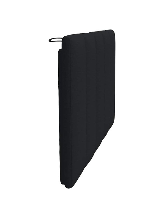 Polštář na čelo postele černý 90 cm textil