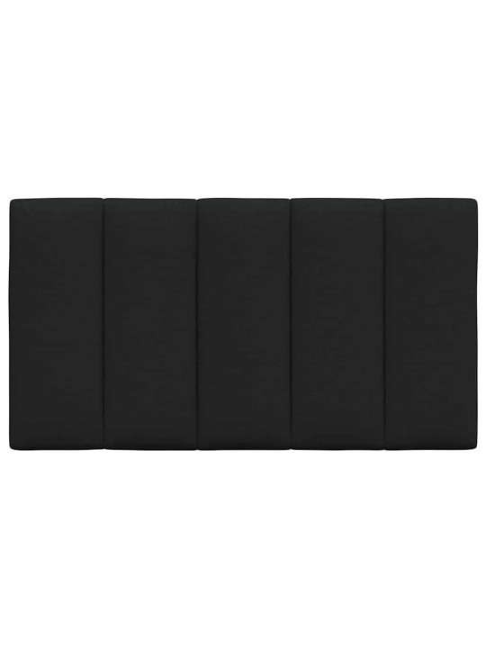 Polštář na čelo postele černý 90 cm textil