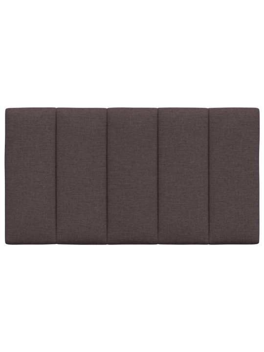 Polštář na čelo postele tmavě hnědý 90 cm textil