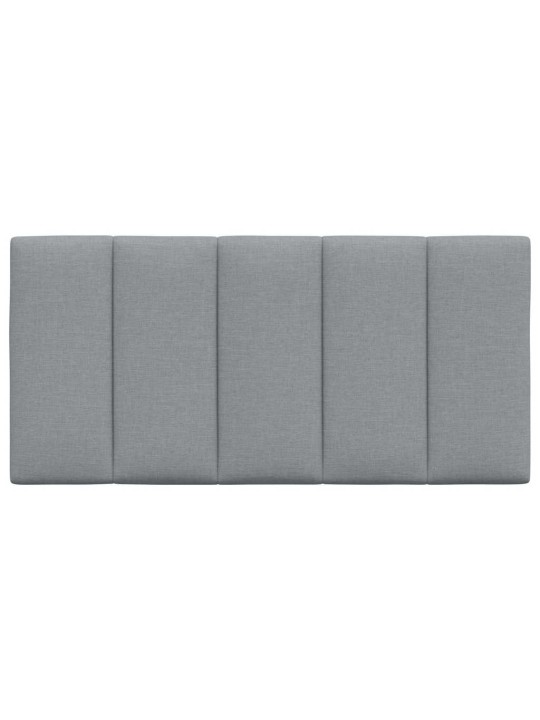 Polštář na čelo postele světle šedý 100 cm textil