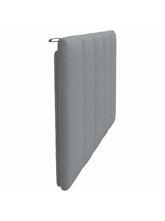 Polštář na čelo postele světle šedý 100 cm textil
