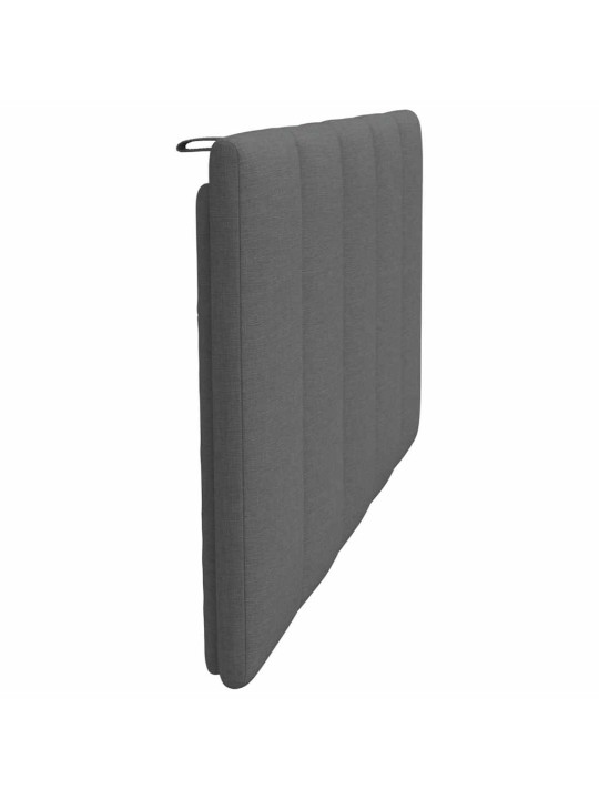 Polštář na čelo postele tmavě šedý 100 cm textil