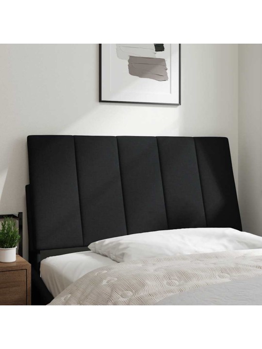Polštář na čelo postele černý 100 cm textil