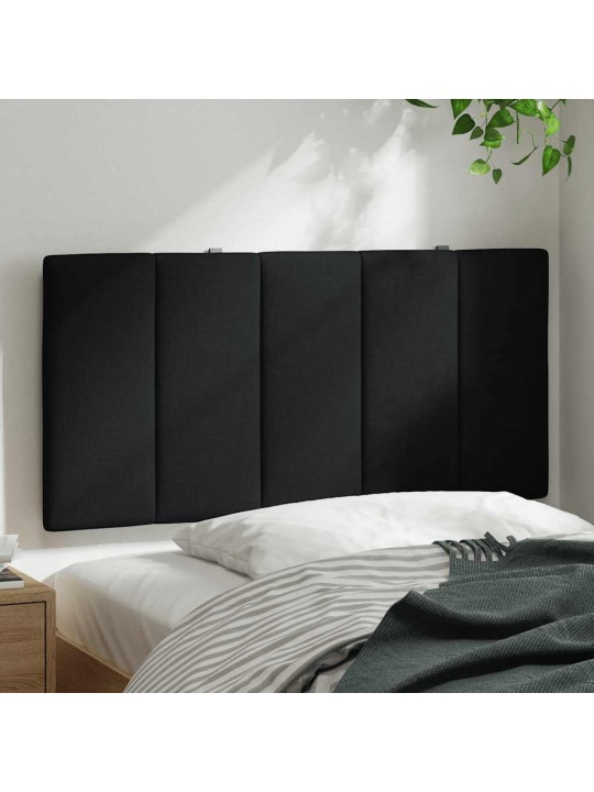 Polštář na čelo postele černý 100 cm textil