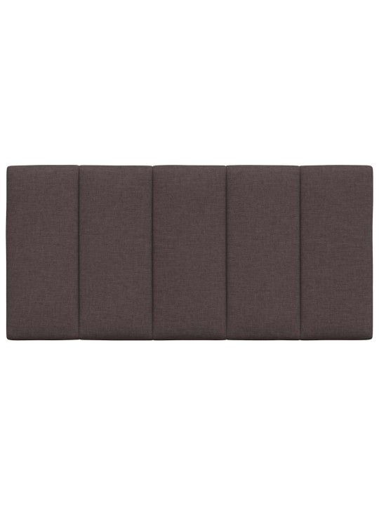 Polštář na čelo postele tmavě hnědý 100 cm textil
