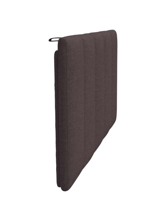 Polštář na čelo postele tmavě hnědý 100 cm textil