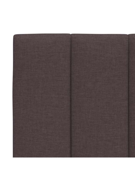 Polštář na čelo postele tmavě hnědý 100 cm textil