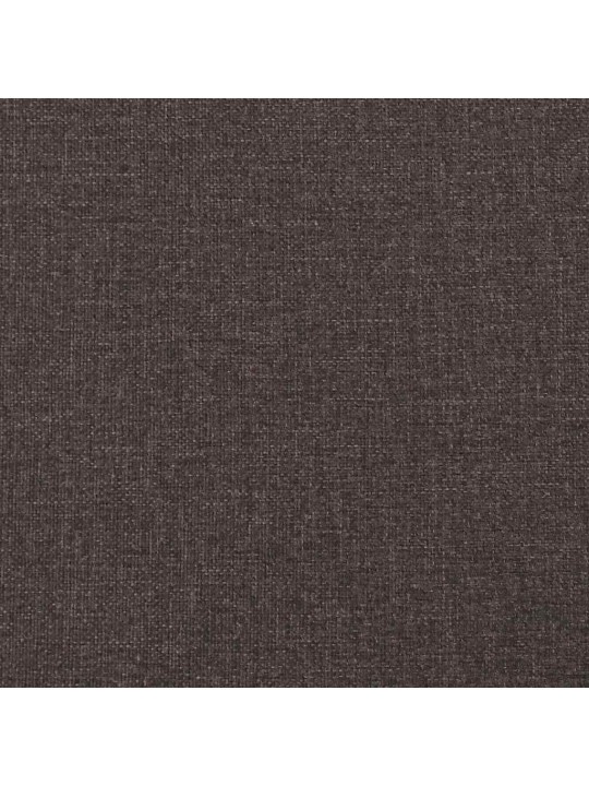 Polštář na čelo postele tmavě hnědý 100 cm textil