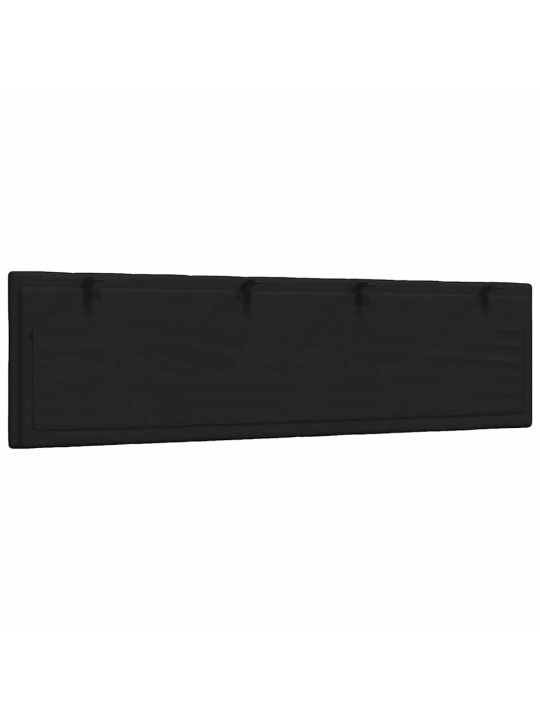 Polštář na čelo postele černý 180 cm textil