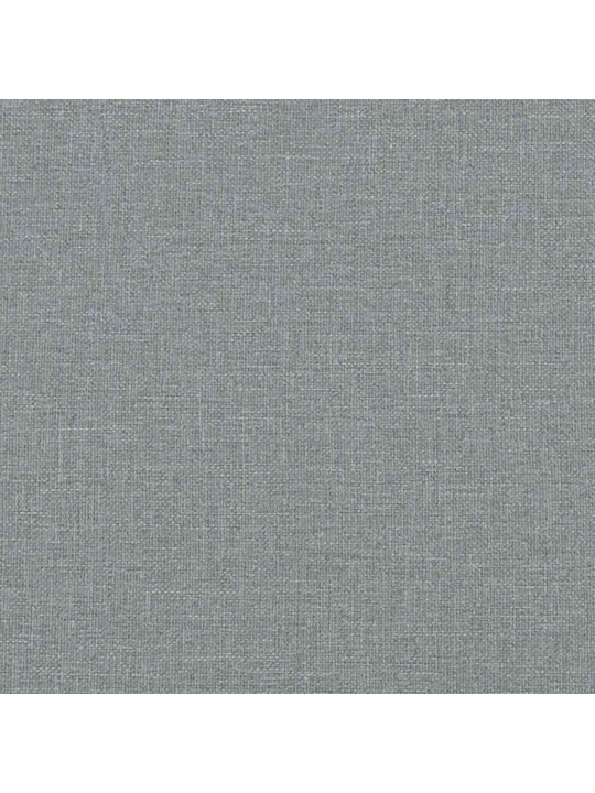 Polštář na čelo postele světle šedý 80 cm textil