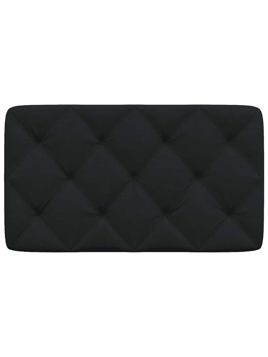 Polštář na čelo postele černý 80 cm textil