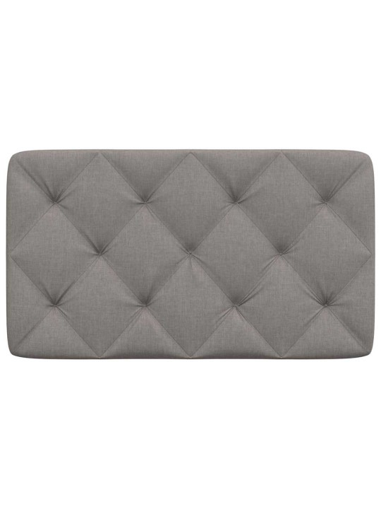 Polštář na čelo postele taupe 80 cm textil