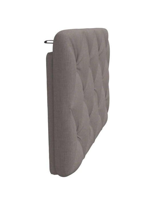 Polštář na čelo postele taupe 80 cm textil