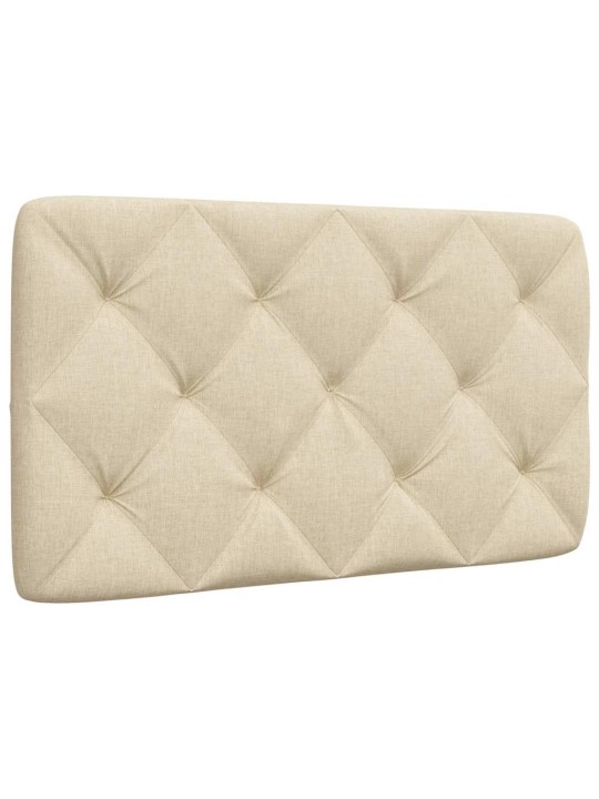Polštář na čelo postele krémový 80 cm textil