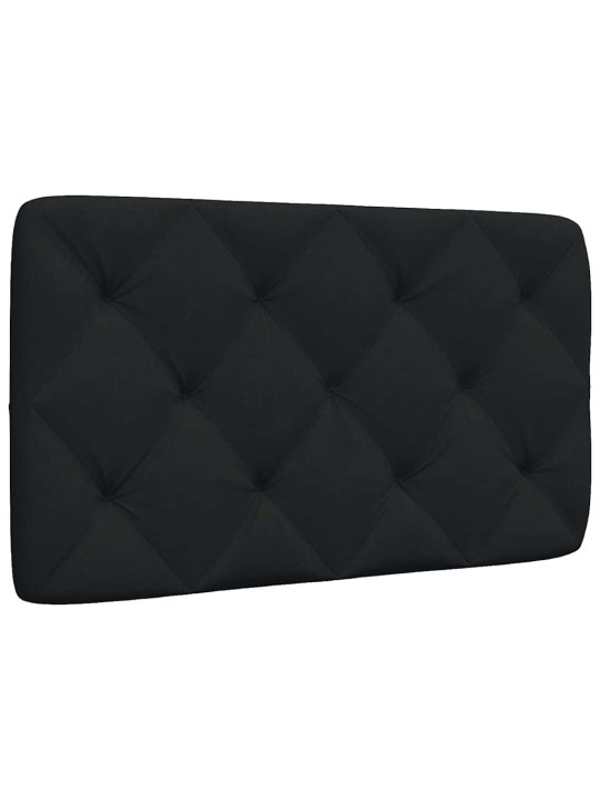 Polštář na čelo postele černý 90 cm textil