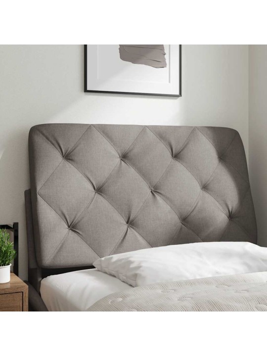 Polštář na čelo postele taupe 90 cm textil