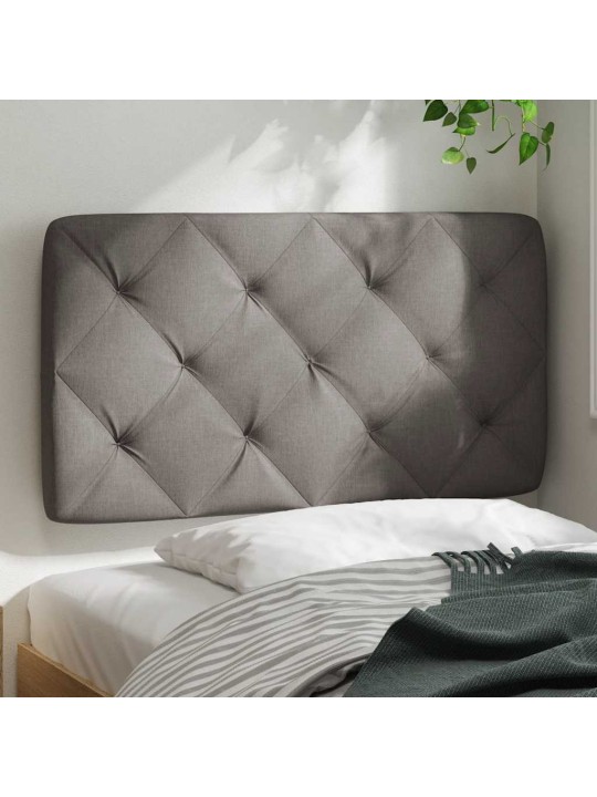 Polštář na čelo postele taupe 90 cm textil