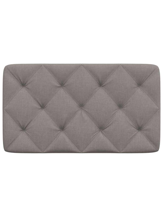 Polštář na čelo postele taupe 90 cm textil
